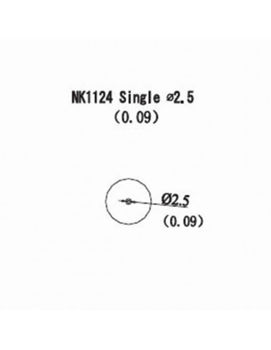 Horkovzdušná tryska NK1124 - 2,5mm