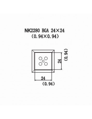 Horkovzdušná tryska NK2280 - BGA 24x24