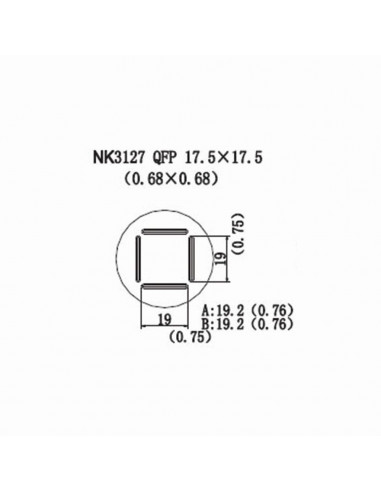 Horkovzdušná tryska NK3127 - QFP 17,5x17,5