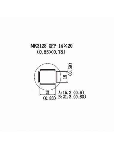 Horkovzdušná tryska NK3128 - QFP 14x20