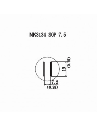 Horkovzdušná tryska NK3134 - SOP 7,5x19