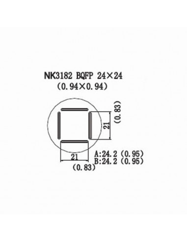 Horkovzdušná tryska NK3182 - BQFP 24x24