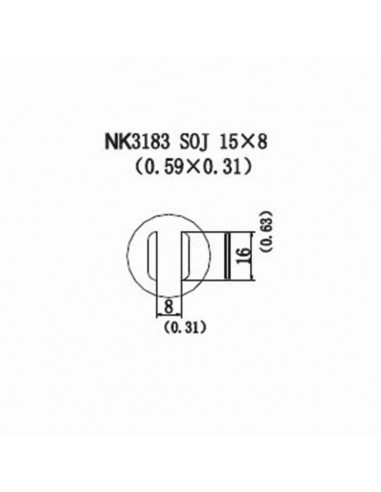 Horkovzdušná tryska NK3183 - SOJ 15x8