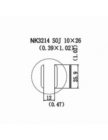 Horkovzdušná tryska NK3214 - SOJ 10x26