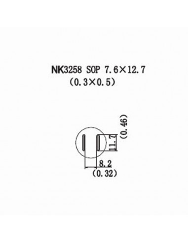 Horkovzdušná tryska NK3258 - SOP 7,6x12,7