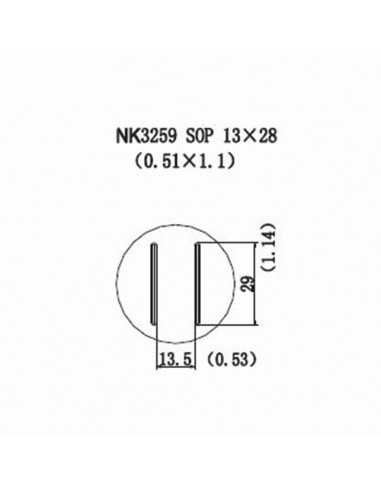 Horkovzdušná tryska NK3259 - SOP 13x28