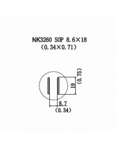 Horkovzdušná tryska NK3260 - SOP 8,6x18