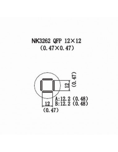 Horkovzdušná tryska NK3262 - QFP 12x12