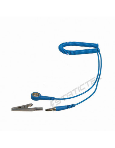 Kroucený kabel s patentem 10 mm a 4 mm banánkem