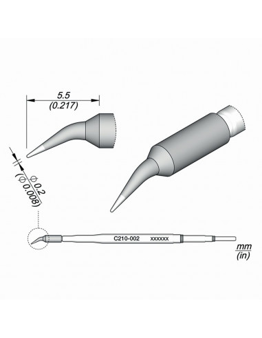 Pájecí hrot C210-002