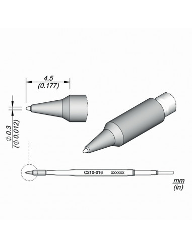 Pájecí hrot C210-016