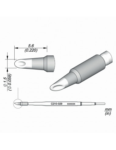 Pájecí hrot C210-029