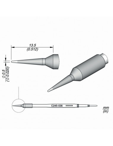 Pájecí hrot C245-036