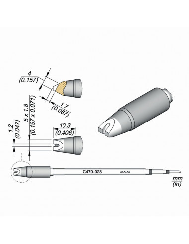 Pájecí hrot C470-028