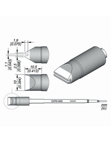 Pájecí hrot C470-043