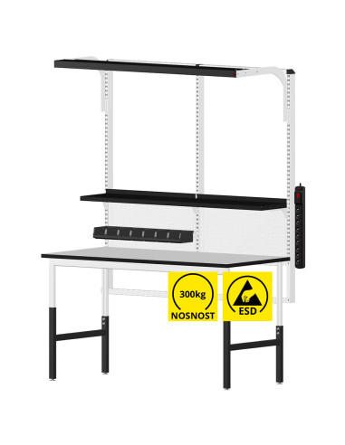 Reeco CLASSIC 1530 x 750 mm anti-static laboratory ESD table assembly - TYPE 2