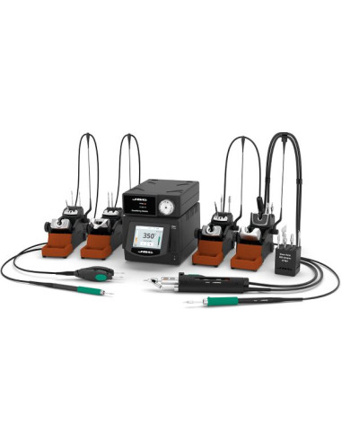 4-tool rework station JBC DMSE-2QA with electric pump and four tools