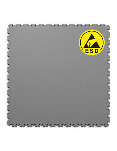 ESD XL floor puzzle, light grey, 653 x 653 mm