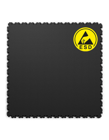 ESD XL floor puzzle, black, 653 x 653 mm