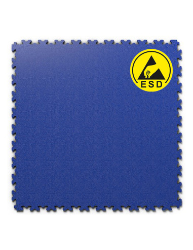 ESD floor puzzle, blue, 510 x 510 mm