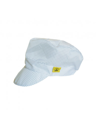 ESD cap with visor