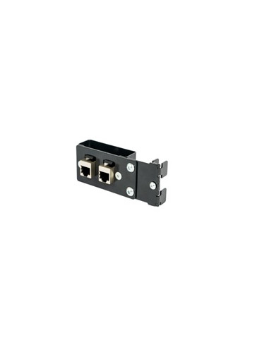 ESD držák s 2x konektrory RJ45